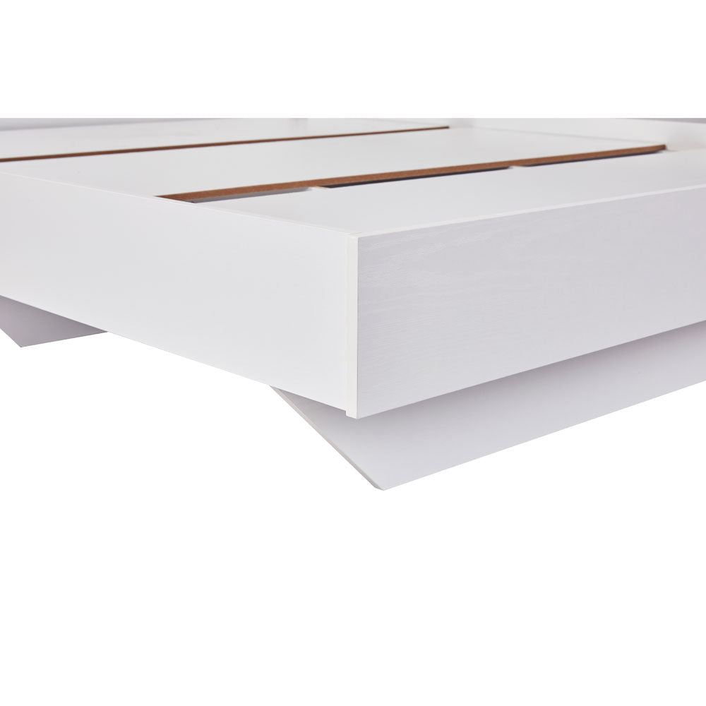 LUCIDO ΚΡΕΒΑΤΙ ΛΕΥΚΟ OAK ΦΥΣΙΚΟ 162x202x88