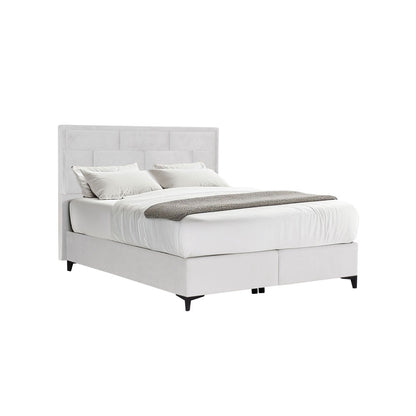 BRICK ΚΡΕΒΑΤΙ ΜΕ ΑΠΟΘΗΚ. ΧΩΡΟ (ΓΙΑ ΣΤΡΩΜΑ 160x200cm) OFF WHITE 16-450 215x165x121cm