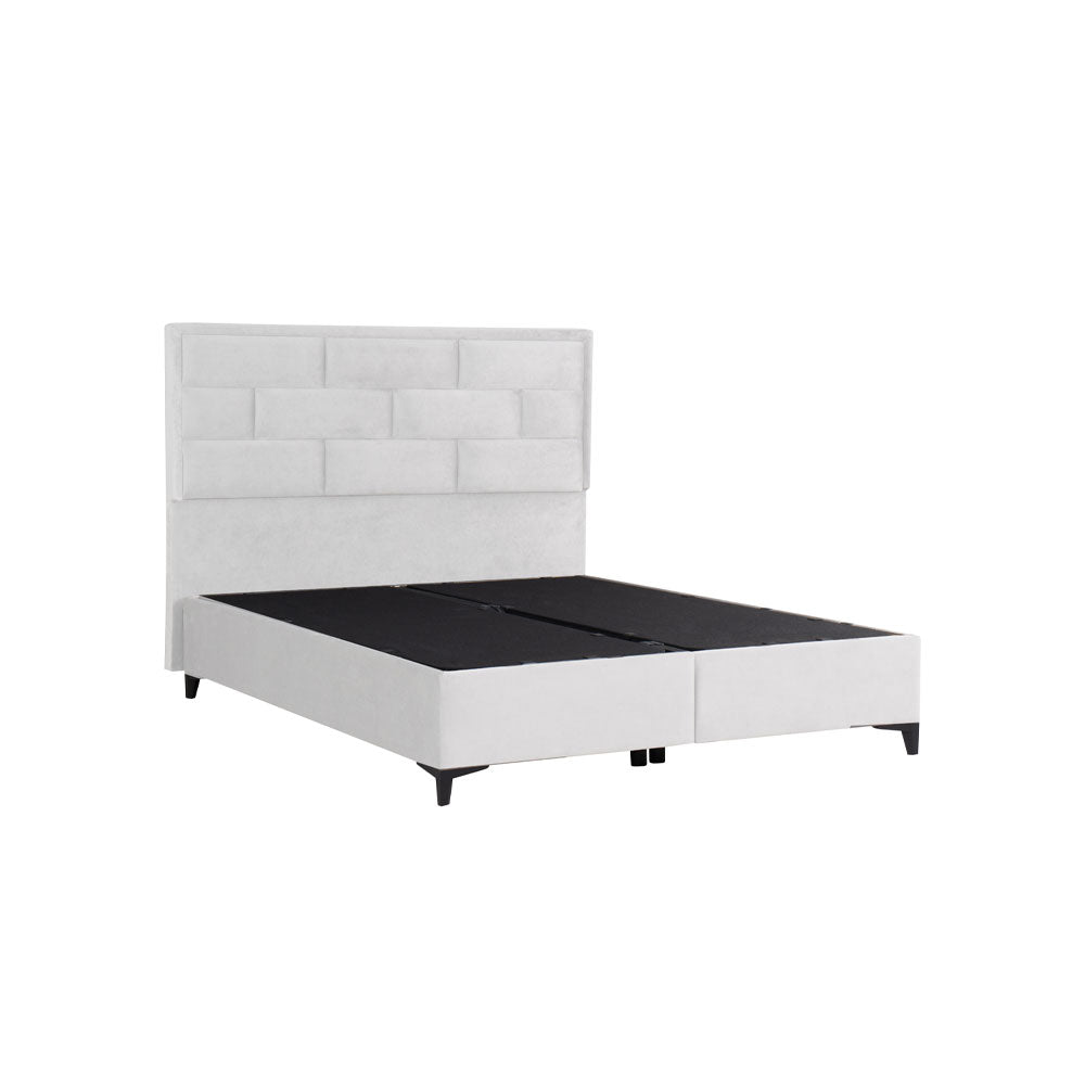 BRICK ΚΡΕΒΑΤΙ ΜΕ ΑΠΟΘΗΚ. ΧΩΡΟ (ΓΙΑ ΣΤΡΩΜΑ 160x200cm) OFF WHITE 16-450 215x165x121cm