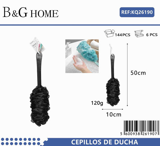 Σφουγγάρια μπάνιου δίχτυ σε σετ 6Χ – Black – 26190