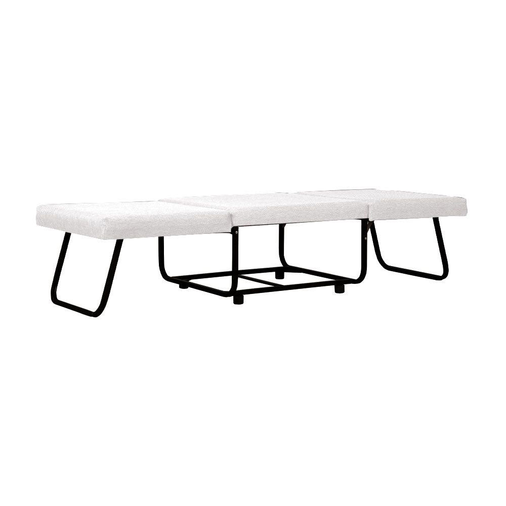 FOLD ΠΟΥΦ ΚΡΕΒΑΤΙ ΑΝΑΔΙΠΛΟΜΕΝΟ OFF WHITE 06-900 70x72x43