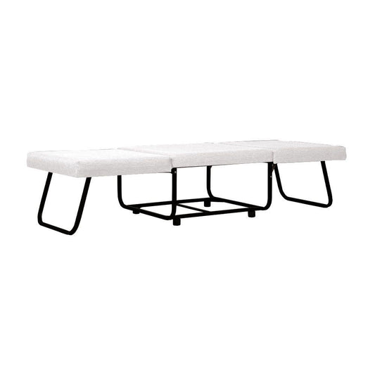 FOLD ΠΟΥΦ ΚΡΕΒΑΤΙ ΑΝΑΔΙΠΛΟΜΕΝΟ OFF WHITE 06-900 70x72x43