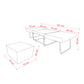 FOLD ΠΟΥΦ ΚΡΕΒΑΤΙ ΑΝΑΔΙΠΛΟΜΕΝΟ OFF WHITE 06-900 70x72x43