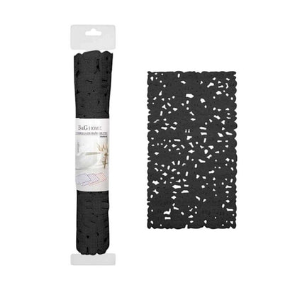 Αντιολισθητικό πατάκι μπάνιου – 6C – 36x66cm – Black – 21073