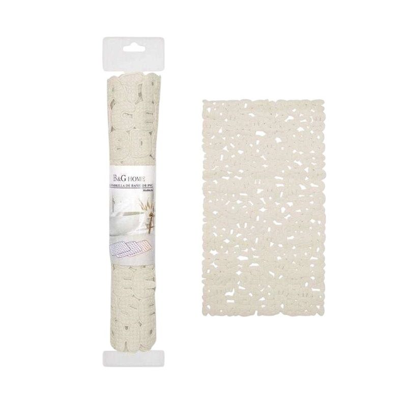 Αντιολισθητικό πατάκι μπάνιου – M0832 – 36x66cm – Beige – 21075