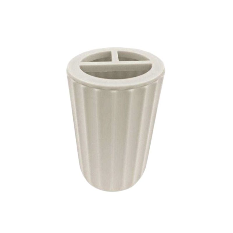 Θήκες οδοντόβουρτσας πλαστικές σε σετ 5Χ – Beige – 21560