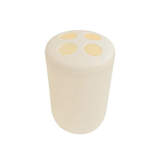 Θήκες οδοντόβουρτσας πλαστικές σε σετ 5Χ – Beige – 21578