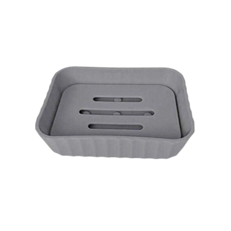 Σαπουνοθήκες μπάνιου πλαστικές – Σετ 9pcs – Grey – 21604