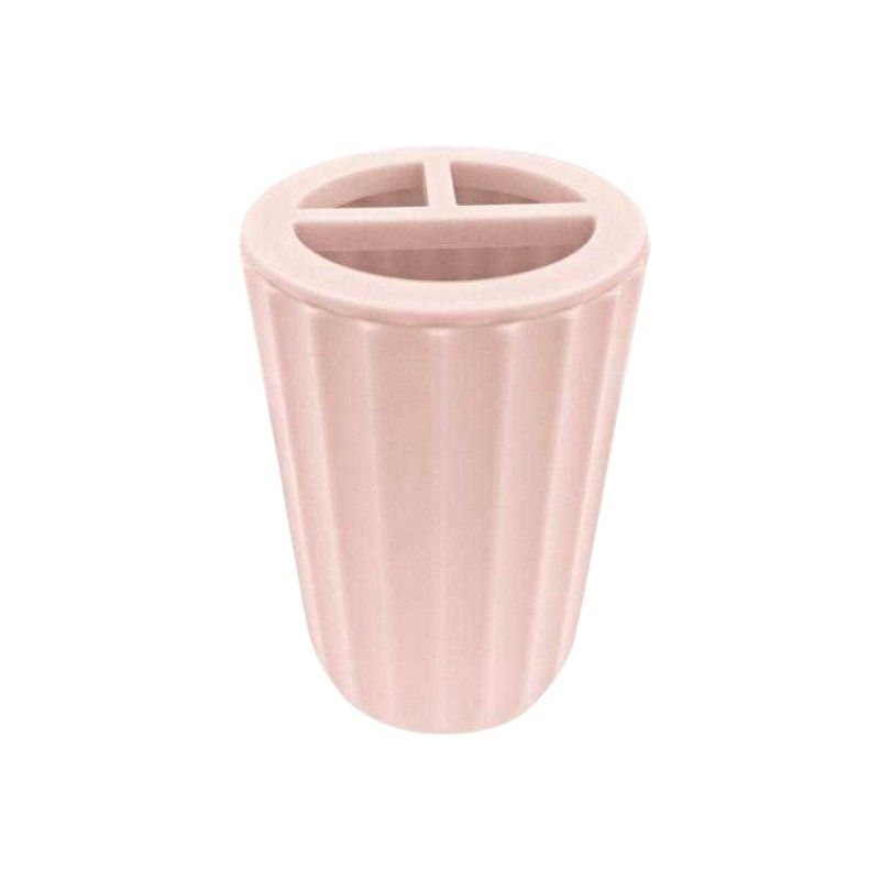 Θήκες οδοντόβουρτσας πλαστικές σε σετ 5Χ – Light Pink – 21632