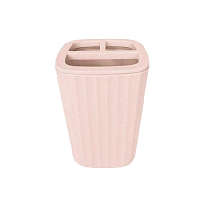 Θήκες οδοντόβουρτσας πλαστικές σε σετ 5Χ – Light Pink – 21638