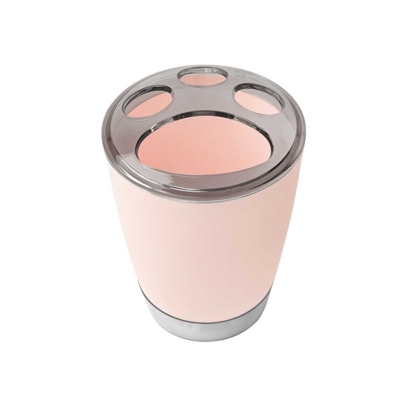 Θήκες οδοντόβουρτσας πλαστικές σε σετ 5Χ – Light Pink – 21656