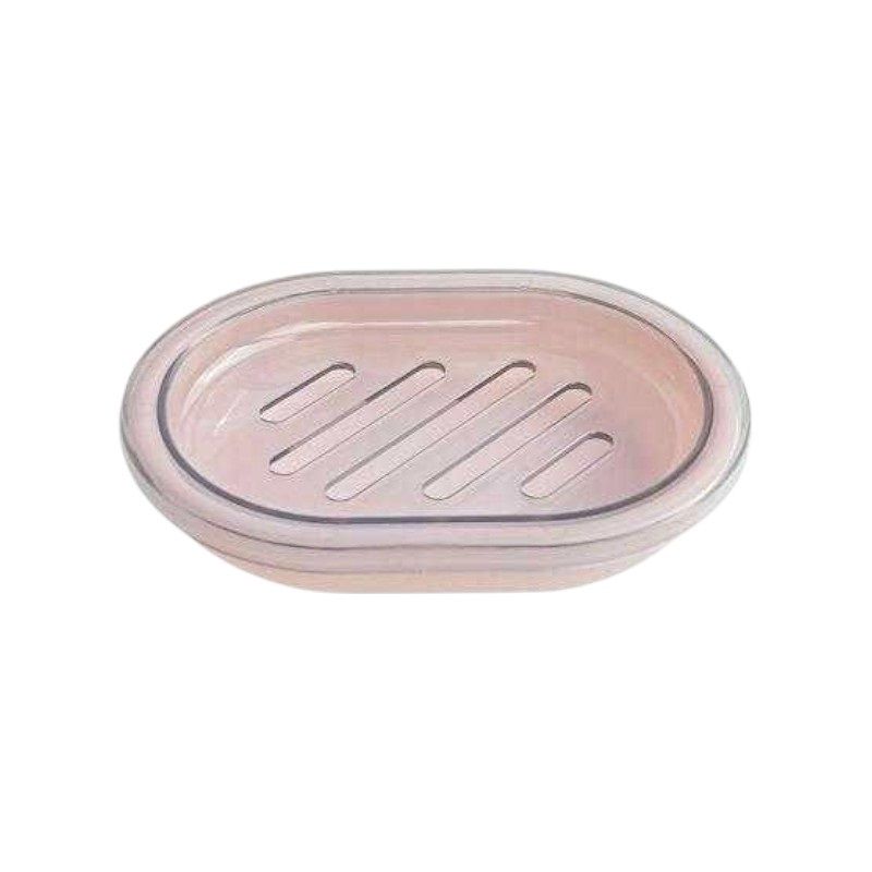 Σαπουνοθήκες μπάνιου πλαστικές – Σετ 9pcs – Light Pink – 21658