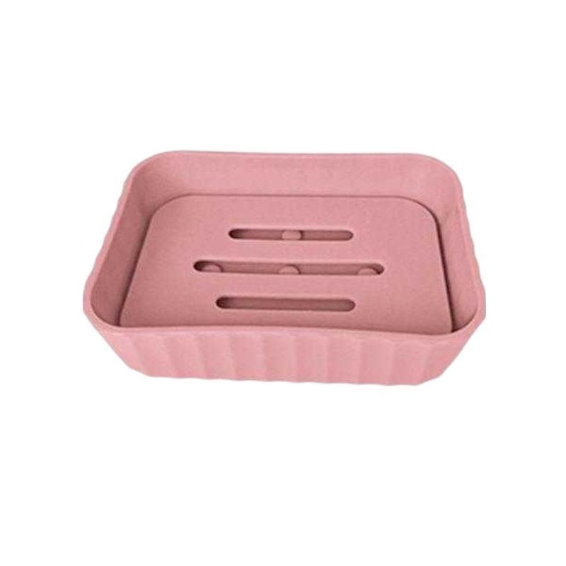 Σαπουνοθήκες μπάνιου πλαστικές – Σετ 9pcs – Pink – 21748