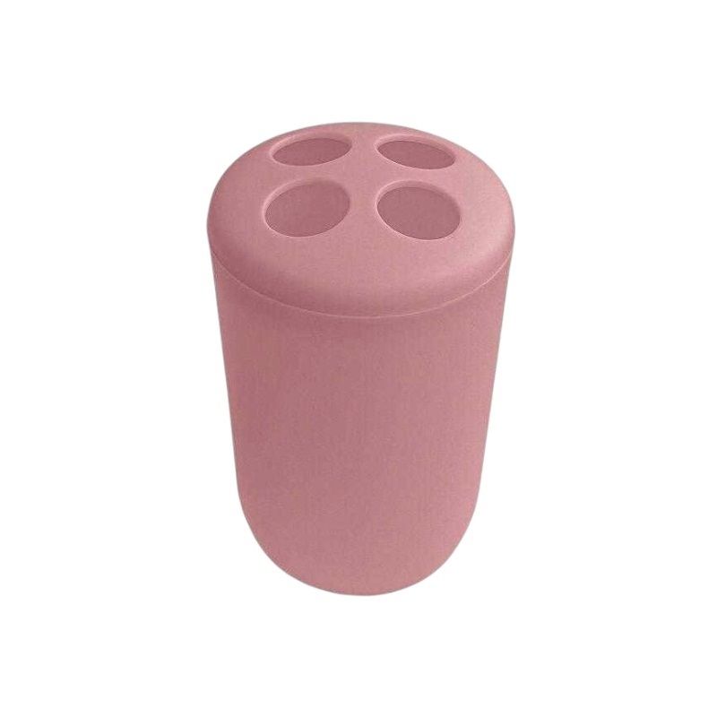 Θήκες οδοντόβουρτσας πλαστικές σε σετ 5Χ – Pink – 21758