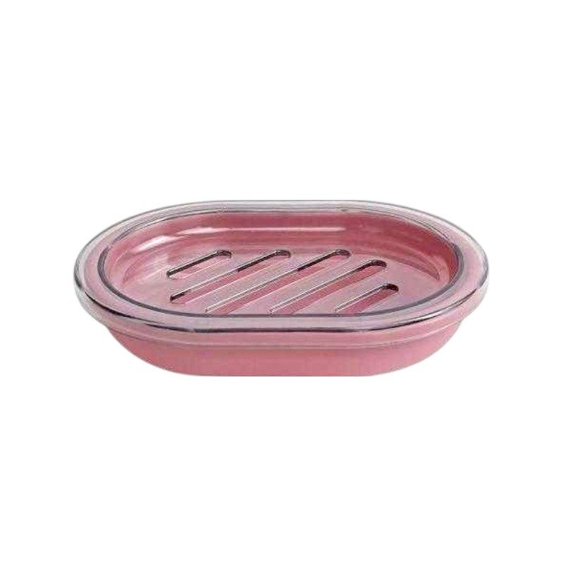 Σαπουνοθήκες μπάνιου πλαστικές – Σετ 9pcs – Pink – 21766