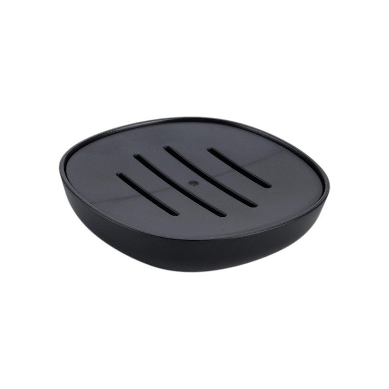 Σαπουνοθήκες μπάνιου πλαστικές – Σετ 9pcs – Black – 21772