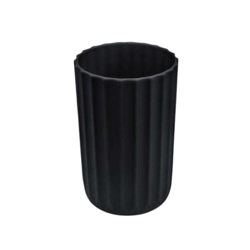 Θήκες οδοντόβουρτσας πλαστικές σε σετ 5Χ – Black – 21777