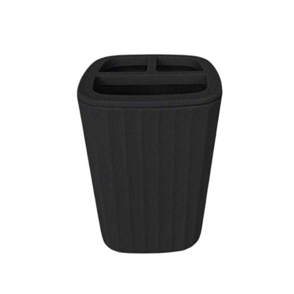 Θήκες οδοντόβουρτσας πλαστικές σε σετ 5Χ – Black – 21782
