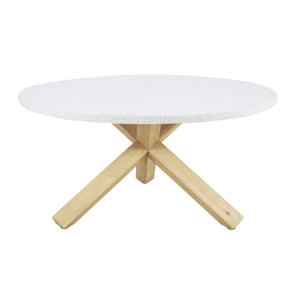 TERRAZZO ΤΡΑΠΕΖΙ TERRAZZO 150x150xH76,3cm