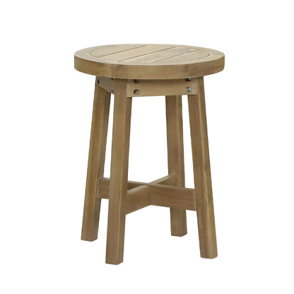 ANASA SIDE TABLE ΦΥΣΙΚΟ 40x40xH48cm