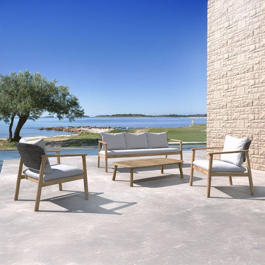 FREELAND ΣΑΛΟΝΙ SET 1+2+1 ΦΥΣΙΚΟ ΓΚΡΙ