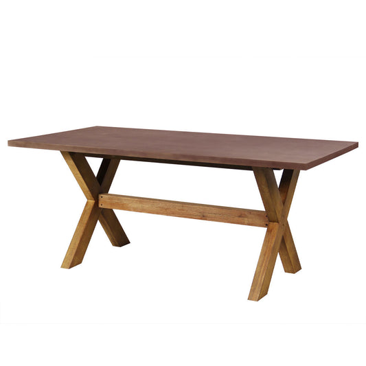 POMPEI ΤΡΑΠΕΖΙ RUST RED 200x100x74.5