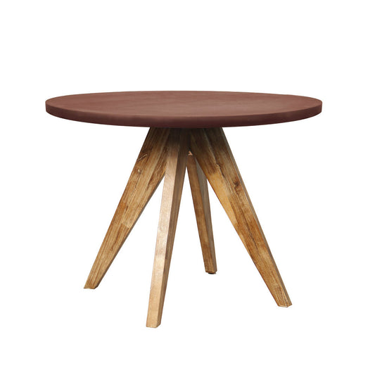 POMPEI ΤΡΑΠΕΖΙ RUST RED 120x120x74.5