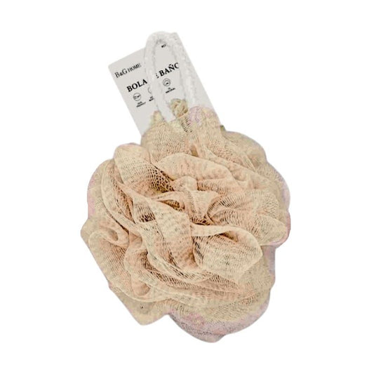Σφουγγάρια μπάνιου δίχτυ σε σετ 5Χ – Beige – 24961