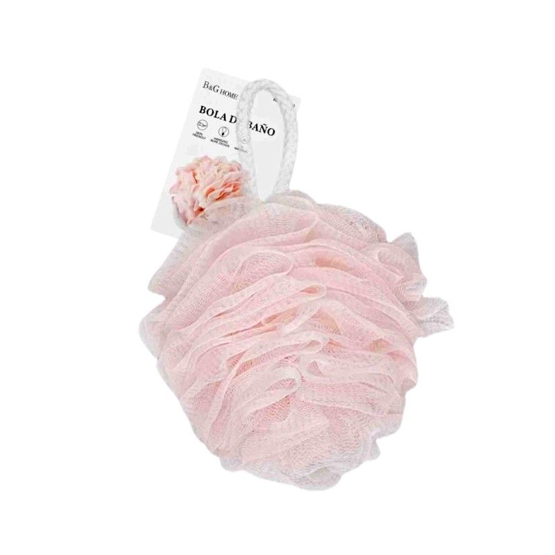 Σφουγγάρια μπάνιου δίχτυ σε σετ 5Χ – Light Pink – 24965