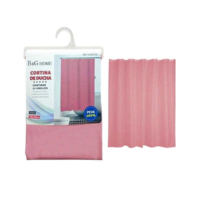 Κουρτίνα μπάνιου – Pink – 1.8x2m – 25760