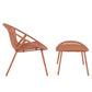 NADIN ΠΟΛΥΘΡΟΝΑ SET 2ΤΕΜ TERRACOTTA 79,5x70xH74cm