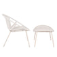 NADIN ΠΟΛΥΘΡΟΝΑ SET 2ΤΕΜ OFF WHITE 79,5x70xH74cm