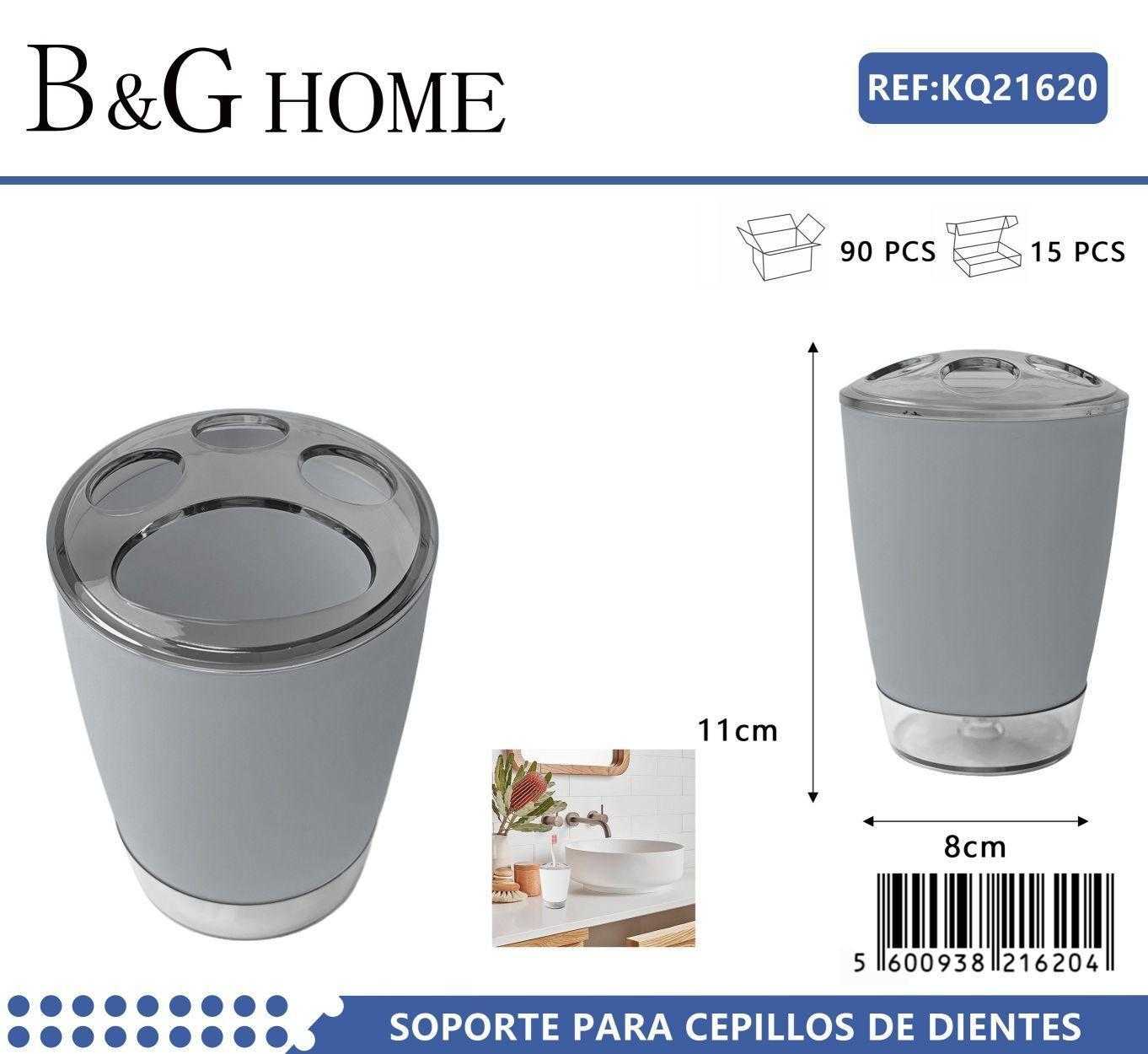 Θήκες οδοντόβουρτσας πλαστικές σε σετ 5Χ – Grey – 21620