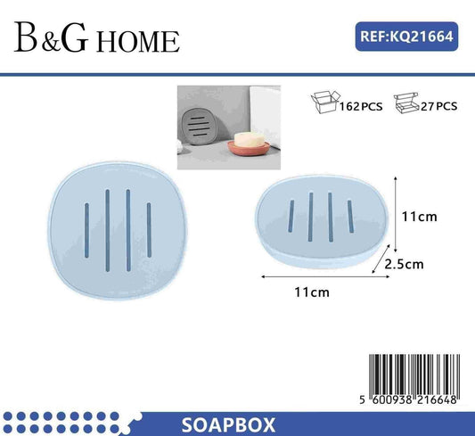 Σαπουνοθήκες μπάνιου πλαστικές – Σετ 9pcs – Light Blue – 21664