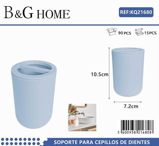 Θήκες οδοντόβουρτσας πλαστικές σε σετ 5Χ – Light Blue – 21680