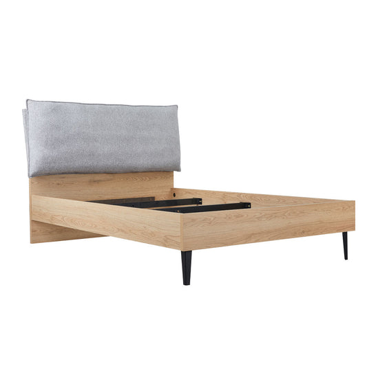 NEON ΚΡΕΒΑΤΙ (ΓΙΑ ΣΤΡΩΜΑ 120x200cm) ΓΚΡΙ ΦΥΣΙΚΟ 127x210x101