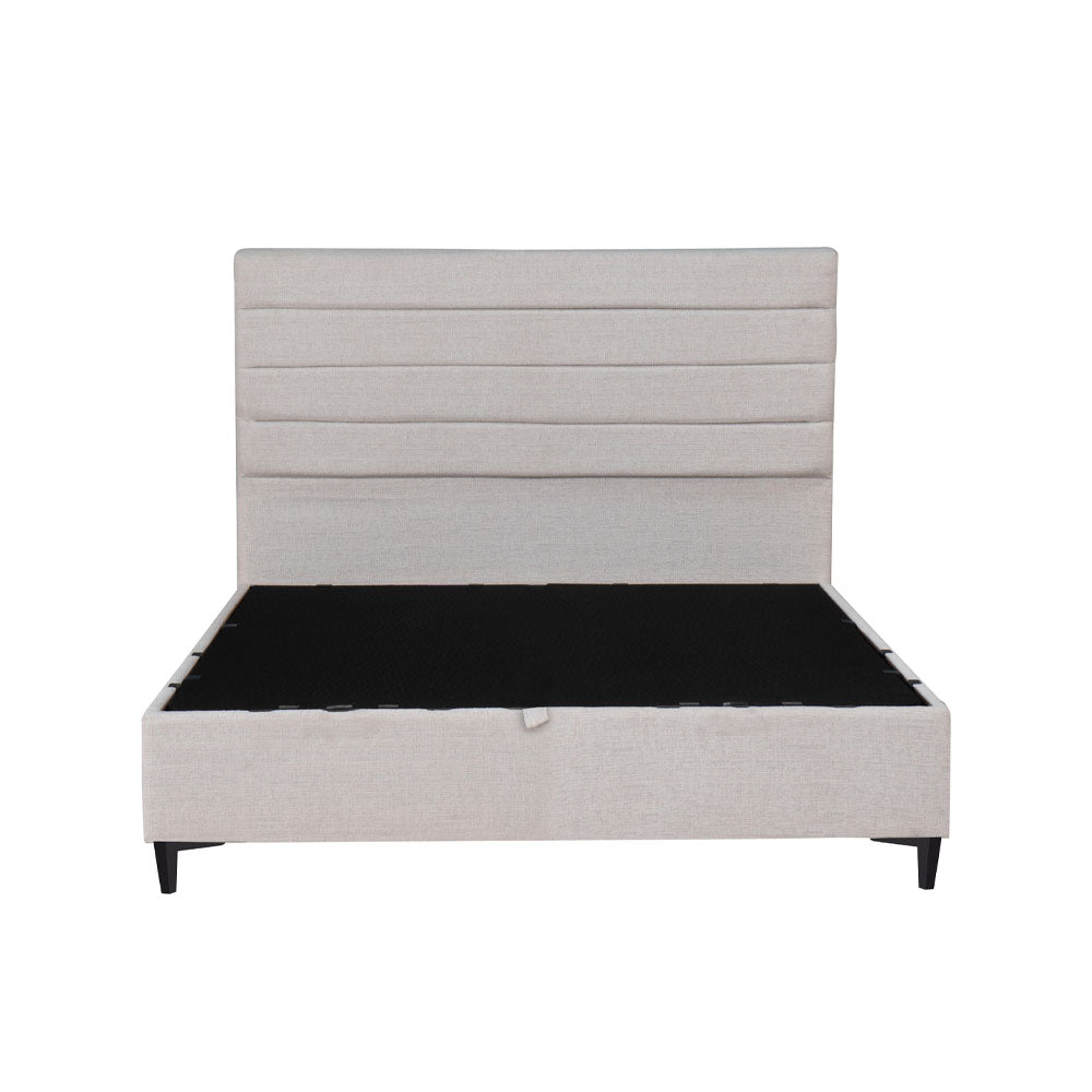 STRATTA ΚΡΕΒΑΤΙ ΜΕ ΑΠΟΘΗΚ. ΧΩΡΟ (ΓΙΑ ΣΤΡΩΜΑ 120x200cm) OFF WHITE 06-900 208x127x121