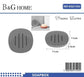Σαπουνοθήκες μπάνιου πλαστικές – Σετ 9pcs – Grey – 21592