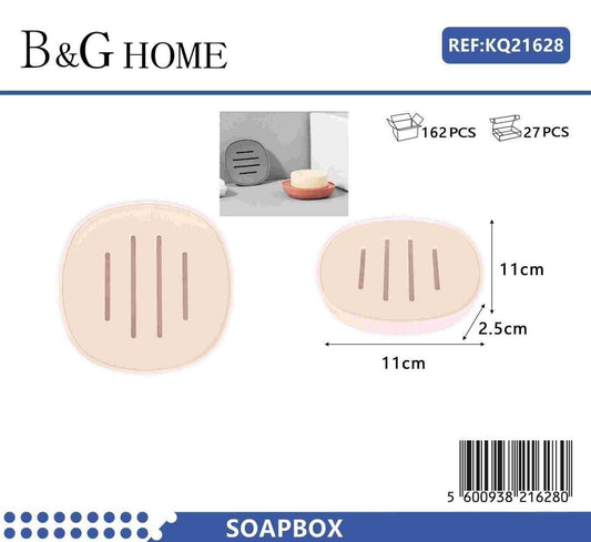 Σαπουνοθήκες μπάνιου πλαστικές – Σετ 9pcs – Light Pink – 21628
