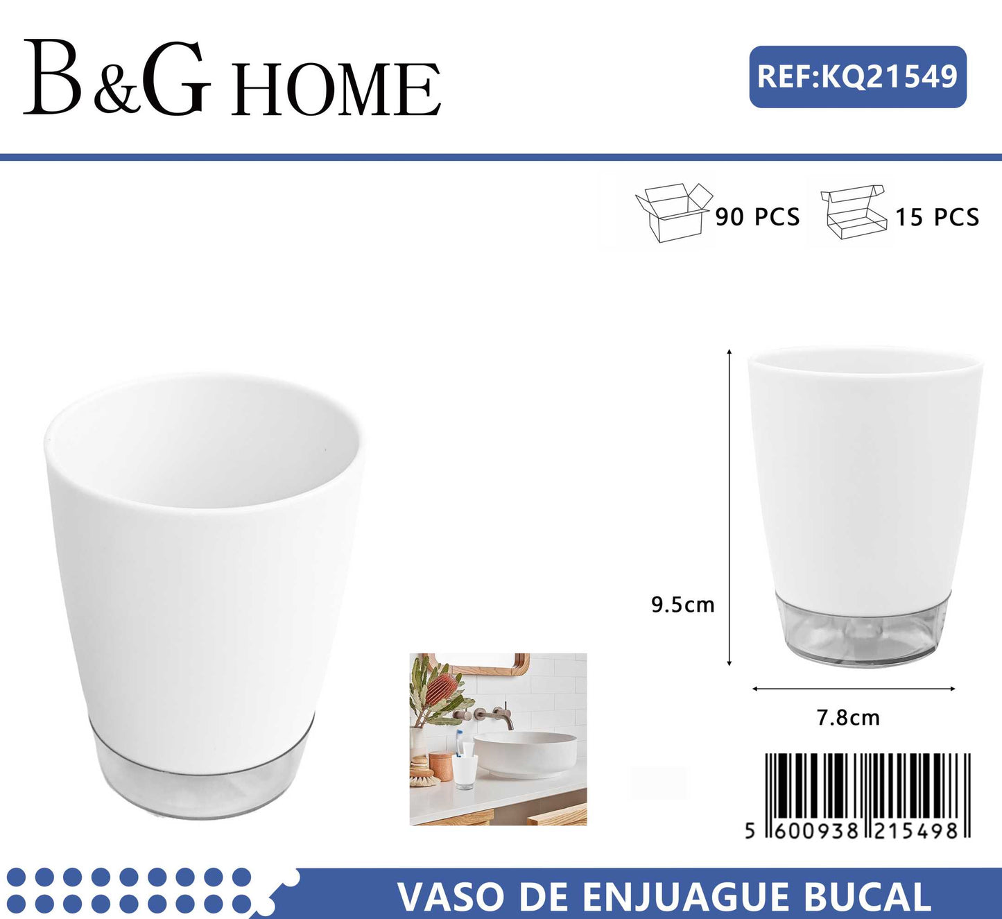 Θήκες οδοντόβουρτσας πλαστικές σε σετ 5Χ – White – 21549