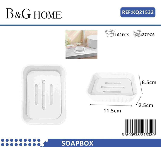 Σαπουνοθήκες μπάνιου πλαστικές – Σετ 9pcs – White – 21532