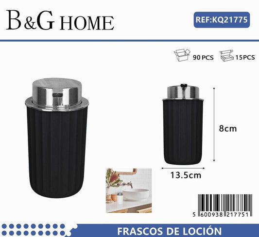 Θήκες κρεμοσάπουνου Dispenser πλαστικές – Σετ 5pcs – Black – 21775