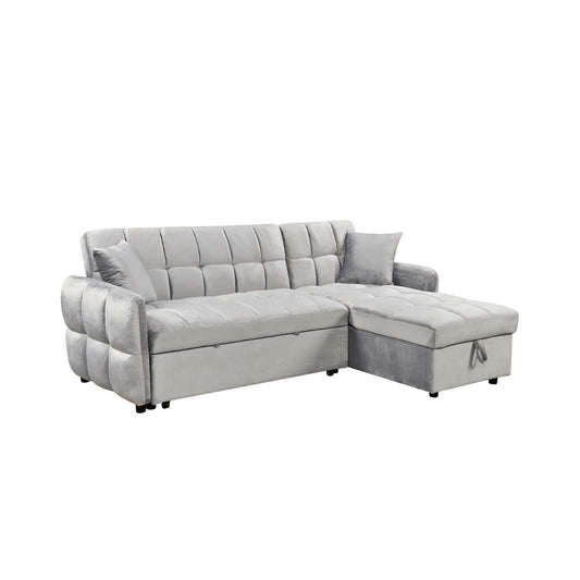 CROSSOVER ΚΑΝΑΠΕΣ ΚΡΕΒΑΤΙ ΓΩΝΙΑ ΑΝΑΣΤΡΕΨΙΜΗ ΓΚΡΙ ΑΝΟΙΧΤΟ 213x145x83