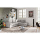 EDDI ΚΑΝΑΠΕΣ ΚΡΕΒΑΤΙ ΓΩΝΙΑ ΔΕΞΙΑ TAUPE 248x213x90