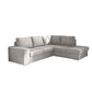 EDDI ΚΑΝΑΠΕΣ ΚΡΕΒΑΤΙ ΓΩΝΙΑ ΔΕΞΙΑ TAUPE 248x213x90