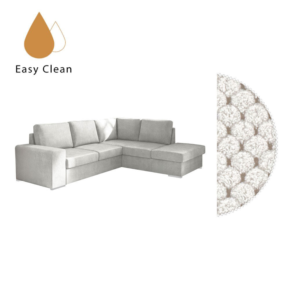 EDDI ΚΑΝΑΠΕΣ ΚΡΕΒΑΤΙ ΓΩΝΙΑ ΔΕΞΙΑ CREAM 248x213x90