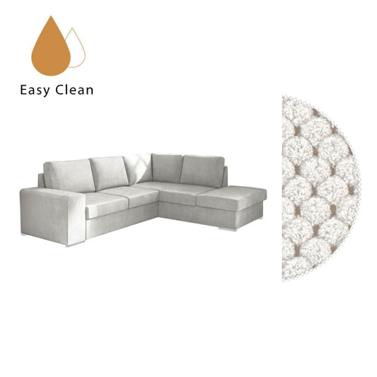 EDDI ΚΑΝΑΠΕΣ ΚΡΕΒΑΤΙ ΓΩΝΙΑ ΔΕΞΙΑ CREAM 248x213x90