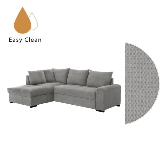 BILL ΚΑΝΑΠΕΣ ΚΡΕΒΑΤΙ ΓΩΝΙΑ ΑΡΙΣΤΕΡΗ ΓΚΡΙ 241x173x94