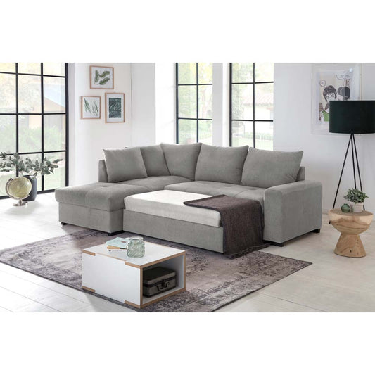 BILL ΚΑΝΑΠΕΣ ΚΡΕΒΑΤΙ ΓΩΝΙΑ ΑΡΙΣΤΕΡΗ ΓΚΡΙ 241x173x94