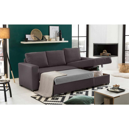 ALDO CRISTIANO ΚΑΝΑΠΕΣ ΚΡΕΒΑΤΙ ΓΩΝΙΑ ΑΝΑΣΤΡΕΨΙΜΗ ΓΚΡΙ 220x150x88